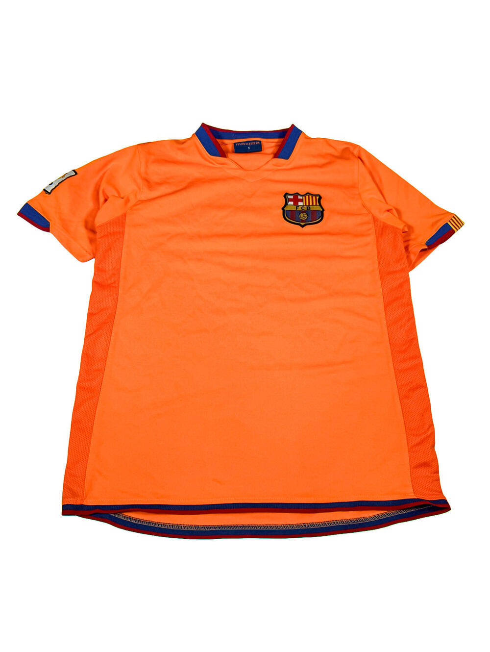 Maxima FCB Barcelona Orange Jersey T-Shirt Size S
